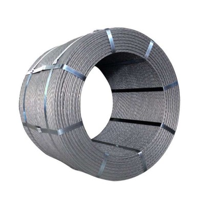 Tianjin factory pc steel strand 9.53mm high tension steel cable 7 strand wire